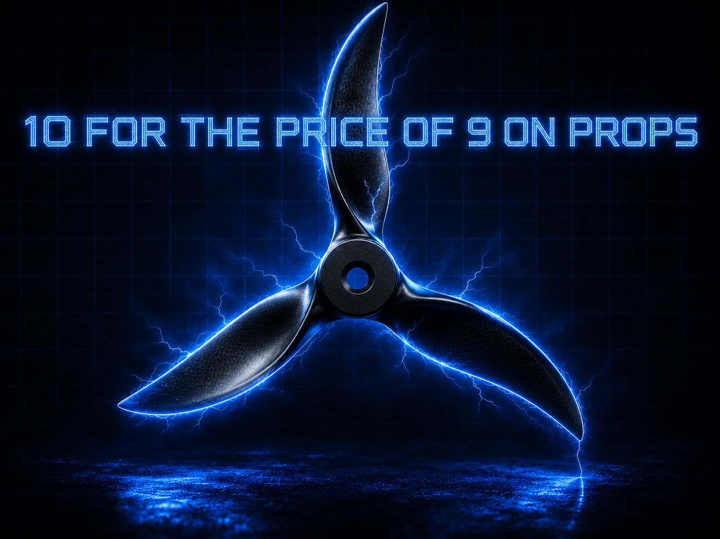 Pure Drone 10 prop packs for the price of 9 promotion